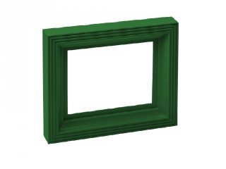 Pixelhobby műanyag képkeret, sötét zöld (20055, 10x12 cm-es alaplaphoz, 4-99 év)