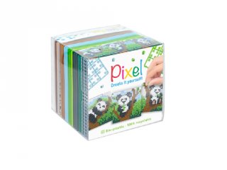 Pixelhobby, Pixel kocka, pandák (29020, 3db 6x6 cm-es képhez, 7-99 év)