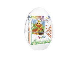 Pixelhobby, Pixel XL Húsvéti tojás, kacsák (28703, 2db 6x6 cm-es alaplap + 6 szín, 4-6 év)