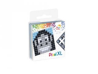 Pixelhobby, Pixel XL készlet, gorilla (27016, 1db 6x6 cm-es alaplap, 4 szín, 4-6 év)