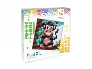 Pixelhobby, Pixel XL készlet, majom (41002, 12x12 cm-es alaplap, XL színek, 4-6 év)