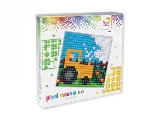 Pixelhobby, Pixel XL készlet, traktor (41029, 12x12 cm-es alaplap, XL színek, 4-6 év)