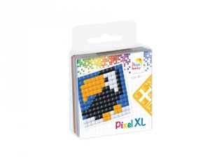 Pixelhobby, Pixel XL készlet, tukán (27012, 1db 6x6 cm-es alaplap, 4 szín, 4-6 év)