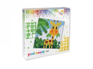 Pixelhobby, Pixel XL készlet, zsiráf (41001, 12x12 cm-es alaplap, XL színek, 4-6 év)