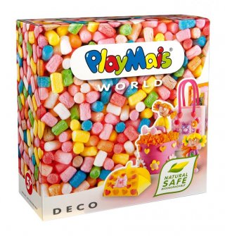PlayMais WORLD, Dekorációs készlet (Playmais, Deco, kreatív összeépítős játék, 5-8 év