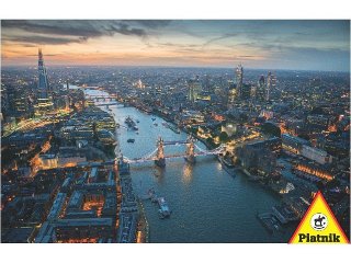 Puzzle 1000 db-os, London fényei (Piatnik, 1000 db-os puzzle, 12-99 év)