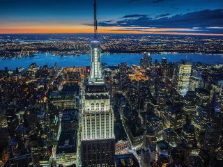Puzzle 1000 db-os, New York éjszaka (Piatnik, 1000 db-os puzzle, 12-99 év)