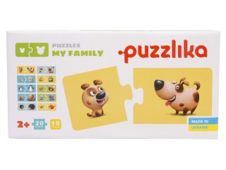 Puzzlika Állatcsalád, 20 db-os XXL puzzle (2-5 év)