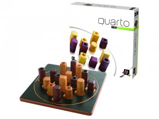 Quarto travel, amőba, ötödölő (Gigamic, minőségi fa, kétszemélyes stratégiai társasjáték, 8-99 év)