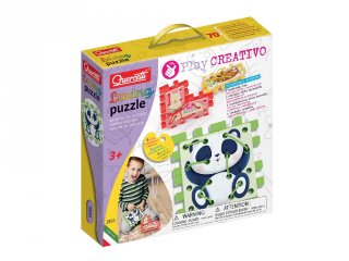 Quercetti Play Creativo Állatos fűzős puzzle, kreatív készlet (2835, 3-6 év)
