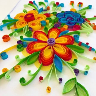 Quilling papírdísz készítő Virágok, Sentosphere kreatív szett (2053, 8-12 év)