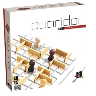 Quoridor Mini (Gigamic, kétszemélyes stratégiai társasjáték, 6-99 év)