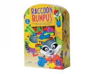 Racoon Rumpus, öltöztetős társasjáték (LR, a párosítás és a memória játéka, 3-7 év)
