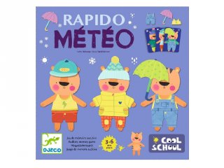 Rapido Meteo Öltözz Teó!, Djeco fejlesztő társasjáték - 8527 (3-6 év)