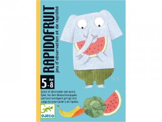 Rapidofruit (Djeco, 5137, gyümölcsös, állatos párkereső kártyajáték, 5-8 év)