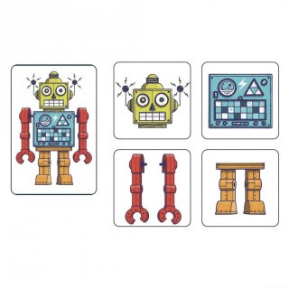 Robotok, Djeco kooperációs memória kártyajáték - 5097 (5-12 év)