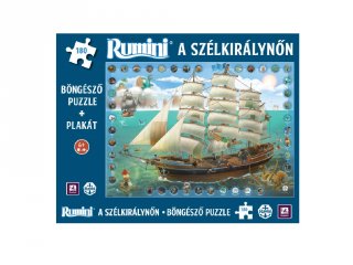 Rumini a Szélkirálynőn böngésző kirakó, 180 db-os puzzle (Pagony, 5-8 év)