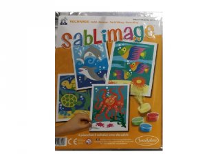 Sablimage pótlapok, Óceán (SentoSphére, kiegészítő a sablimage kreatív homokszóró készleteihez, 4-12 év)