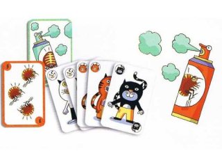 Sakapuss, Bolhás macska (Djeco, 5111, cicás, csapkodós kártyajáték, 6-99 év) - KIFUTÓ