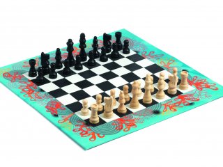 Sakk (Djeco, 5216, kétszemélyes stratégiai játék, 5-99 év)