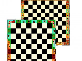 Sakk és Dáma (Djeco, 5225, kétféle kétszemélyes stratégiai játék, 5-99 év)