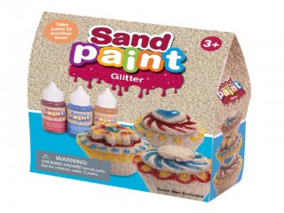 Sand Paint homokfestő csillámos készlet, 3 db-os kreatív szett (5-10 év)