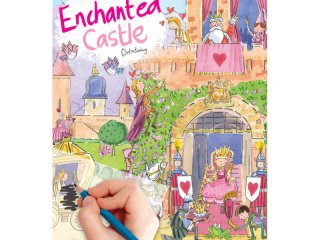 Satírozós füzet, Elvarázsolt kastély (Scribble down, enchanted castle, kreatív képalkotó játék, 3-10 év)