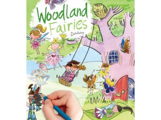Satírozós füzet, Erdei tündérek (Scribble Down, woodland fairies, kreatív képalkotó játék, 3-10 év)