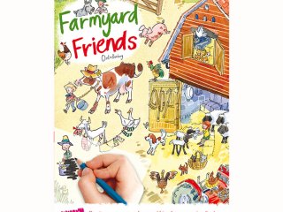 Satírozós füzet, Farm állatai (Scribble Down, Farmyard Friends, kreatív képalkotó játék, 3-10 év)