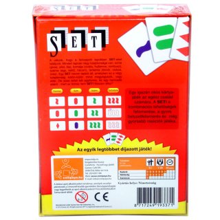 SET, a felismerés családi játéka (22 díjas társasjáték, egy igazán okos logikai kártyajáték, 6-99 év)