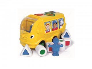 Sidney, a hátul pakolós iskolabusz (Wow Toys, formaberakó bébijáték, 1-5 év)