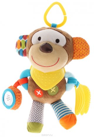 Skip Hop Babakocsi játék, majmos felfedező babajáték
