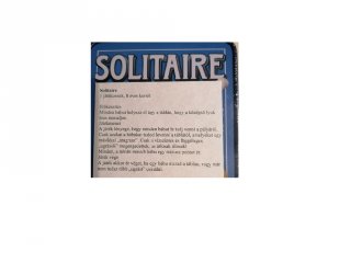 Solitaire, egyszemélyes fa logikai játék (8-99 év)