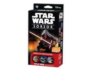 Star Wars Sorsok, Kylo Ren kezdőcsomag (Delta Vision, gyűjtögetős, stratégiai kocka- és kártyajáték, 10-99 év)
