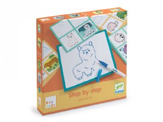 Step by Step Lama & Co, Djeco rajztanító játék - 8269 (4-7 év)