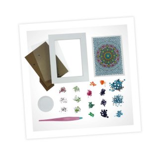 Strasszkép készítés Mandala, Buki kreatív játék (BUKIDP007, 7-12 év)