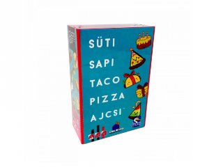 Süti, sapi, taco, pizza, ajcsi, vicces családi party társasjáték (8-99 év)