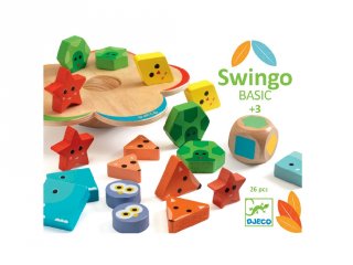 Swingo Basic, Djeco egyensúlyfejlesztő játék fából - 6215 (3-6 év)