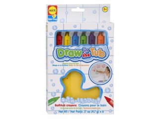 Szappankréták, kacsás szivaccsal (Alex, 6 db-os kreatív fürdőjáték, 2-5 év)