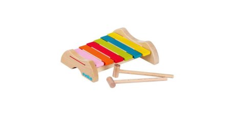 Színes xilofon, fa játékhangszer (18 hó-3 év)