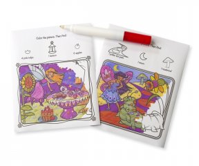 Színrobbanás Melissa&Doug kreatív színező füzet, tündérek (5355, 2-6 év)