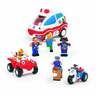 Szirénázó járművek emberekkel (Wow Toys, 18 hó-5 év)