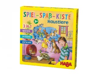 Társasjáték gyűjtemény, Kisállatok (Haba, 3 in 1 társasjáték óvodásoknak, 3-6 év) 