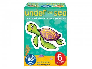 Tengeri állatos puzzle (Orchard, 6 féle, 2 és 3 db-os kirakó, 1-4 év)