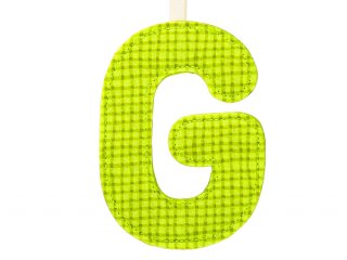 Textil betű, G (Lilliputiens, szobadekorációs kellék, 0-99 év)