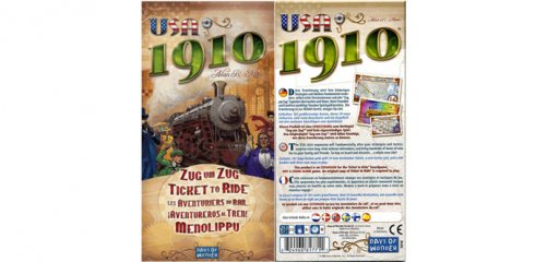 Ticket to Ride USA 1910, a Ticket to Ride kiegészítő játéka (vonatos, családi stratégiai társasjáték, 8-99 év)