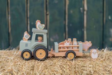 Traktor utánfutóval Little Farm, Little Dutch fa szerepjáték (7149, 18 hó-7 év)