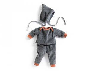 Tréning ruha Pearl Gray babaruha 30-34 cm-es babához, Djeco szerepjáték - 7898 (18 hó-6 év)