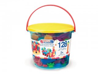 Tüskejáték vödörben (Bristle Blocks, 128 db-os kreatív építőjáték, 1,5-5 év)