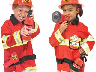 Tűzoltó jelmez gyerekeknek (Melissa&Doug, 4834, szerepjáték, 3-6 év)